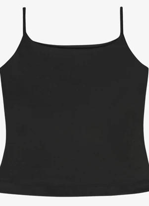 Veev - Blusa de Alça em Poliamida Intense Preto - VEEV