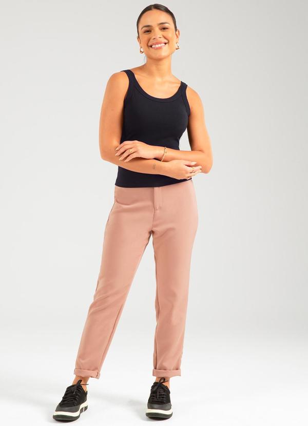 Cativa - Blusa de Alça Essencial em Cotton Preto 2