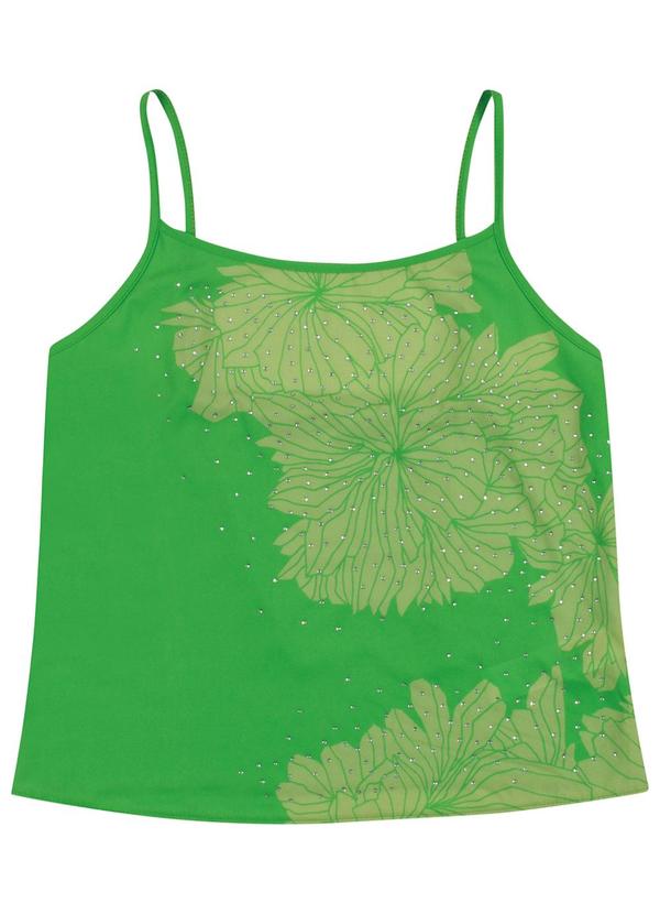 Cativa - Blusa de Alça Estampada Verde