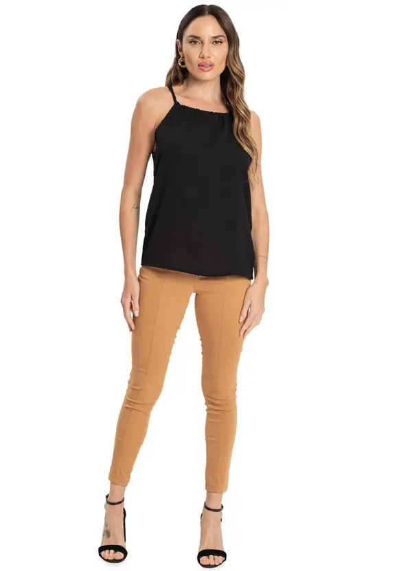 Rovitex - Blusa de Alça Feminina Air Flow Preto 3