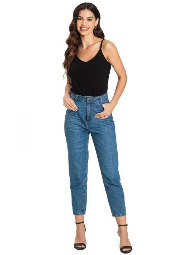 Rovitex - Blusa de Alça Feminina Básica Preto 3