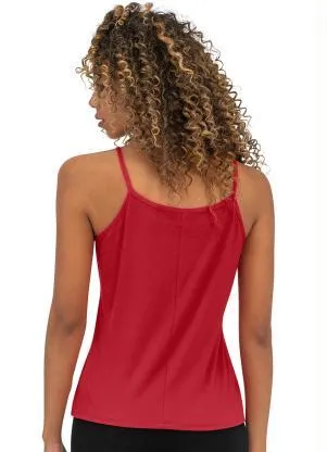 Rovitex - Blusa de Alça Feminina Básica Vermelho - ROVITEX