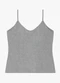Rovitex - Blusa de Alça Feminina Canelada Branco - variação: Cinza