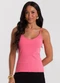 Rovitex - Blusa de Alça Feminina Canelada Branco - variação: Rosa