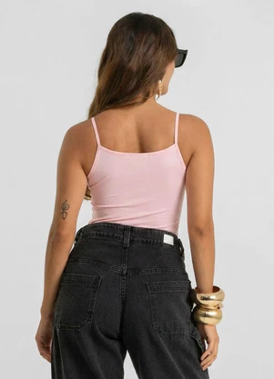 Dianna - Blusa de Alça Feminina em Poliamida Rosa - DIANNA