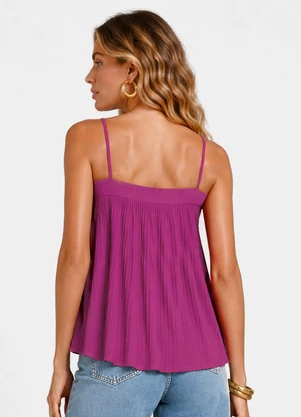 Endless - Blusa de Alça Feminina em Ribana Canelada Rosa - ENDLESS