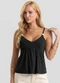 Dianna - Blusa de Alça Feminina em Tecido Visco Preto - variação: Preto