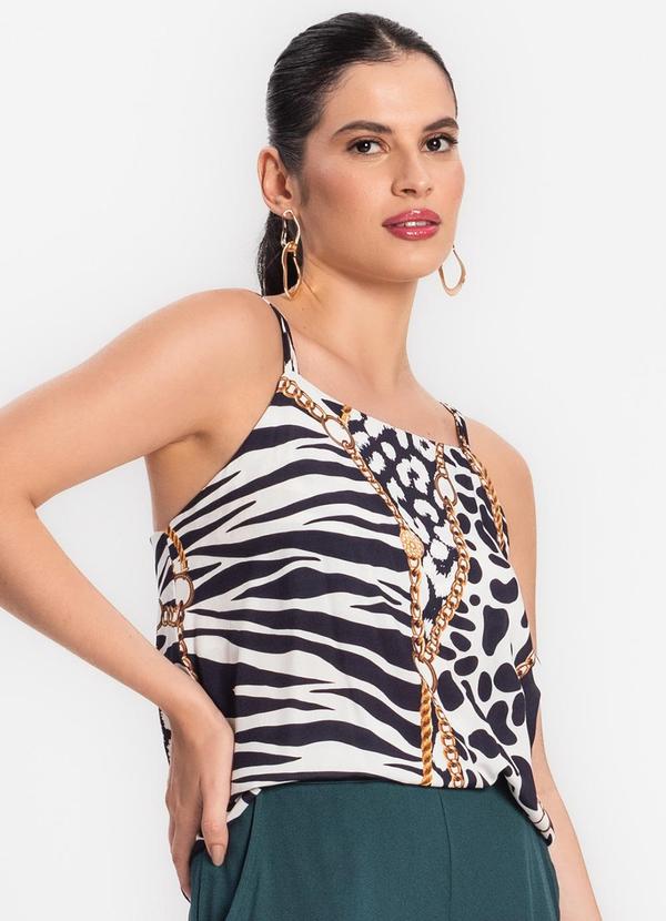 Endless - Blusa de Alça Feminina em Viscose Khyara Azul