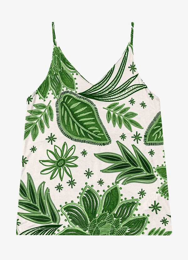 Endless - Blusa de Alça Feminina em Viscotorcion Verde 5