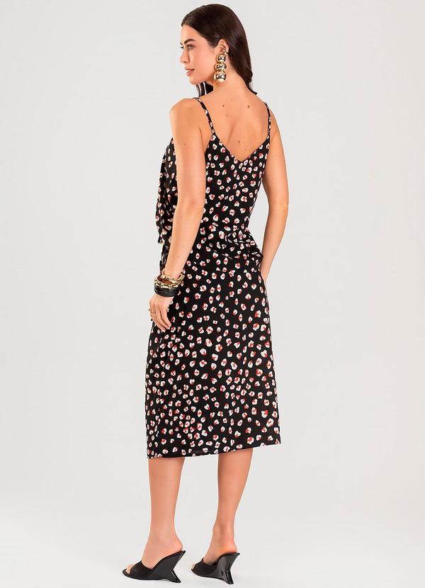 Dianna - Blusa de Alça Feminina Estampada Preto 5