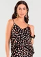 Dianna - Blusa de Alça Feminina Estampada Bege - variação: Preto