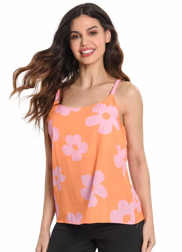 Endless - Blusa de Alça Feminina Laranja