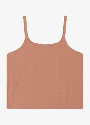 Endless - Blusa de Alça Feminina Marrom - ENDLESS