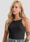 Dianna - Blusa de Alça Feminina Ribana Preto - variação: Preto