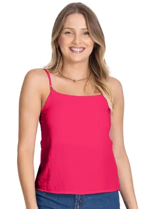 Rovitex - Blusa de Alça Feminina Rosa - ROVITEX