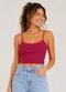 Infinita Cor - Blusa de Alça Feminina Tecido Henera Vermelho - variação: Vermelho