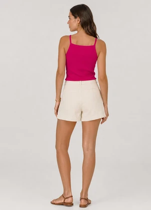 Infinita Cor - Blusa de Alça Feminina Tecido Henera Vermelho - INFINITA COR