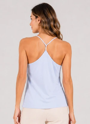 Infinita Cor - Blusa de Alça Feminina Visco Premiere Branco - INFINITA COR