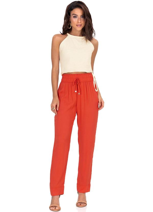 Endless - Blusa de Alça Feminina Viscose Linho Bege 3