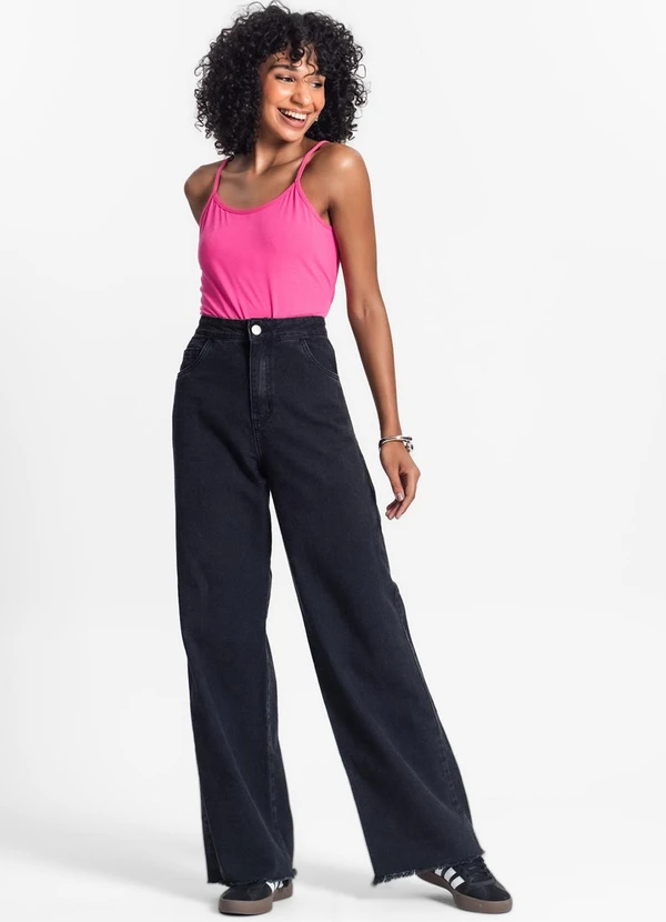 Rovitex - Blusa de Alça Feminina Viscotorcion Básica Rosa 3