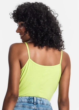 Rovitex - Blusa de Alça Feminina Viscotorcion Básica Verde - ROVITEX