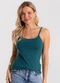 Rovitex - Blusa de Alça Feminina Viscotorcion Básica Rosa - variação: Verde