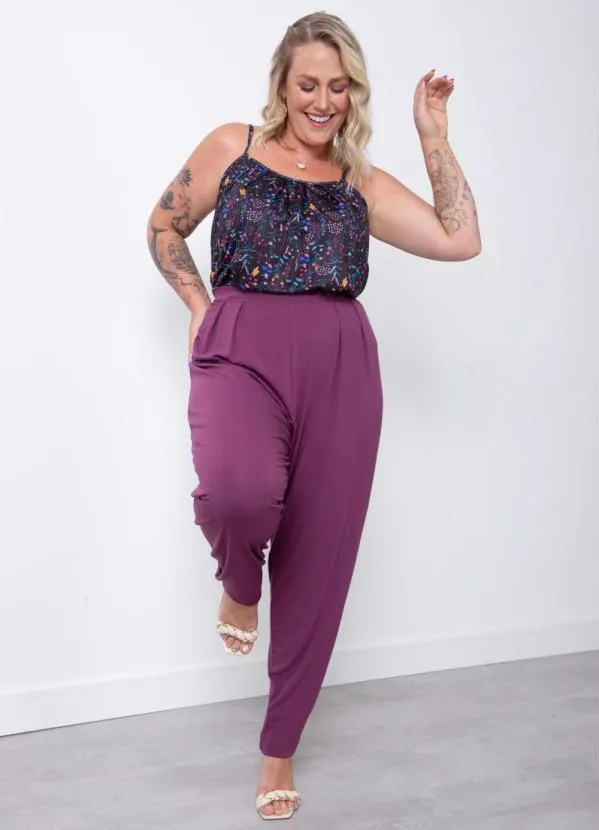 Quintess - Blusa de Alça Floral Preto 6