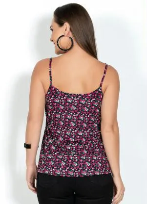 Moda Pop - Blusa de Alça Floral Soltinha - MODA POP