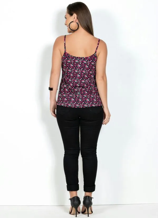 Moda Pop - Blusa de Alça Floral Soltinha 5