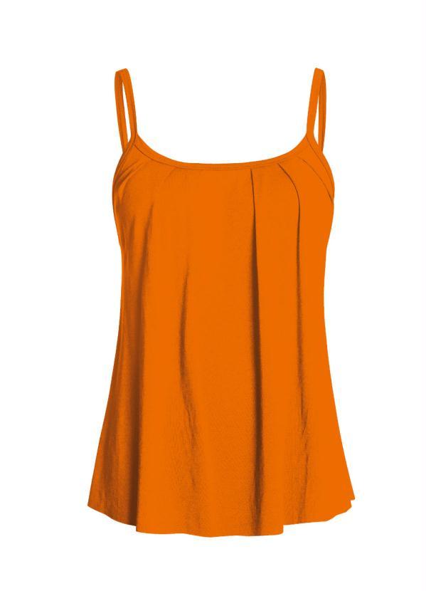 Quintess - Blusa de Alça Laranja 6