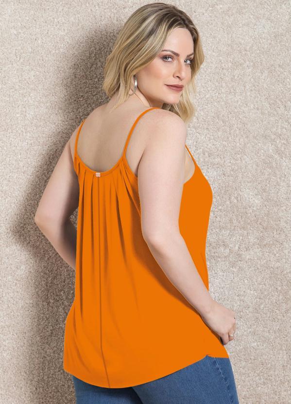 Quintess - Blusa de Alça Laranja 8