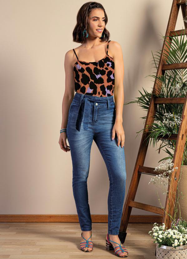 Quintess - Blusa de Alça Onça Color 3