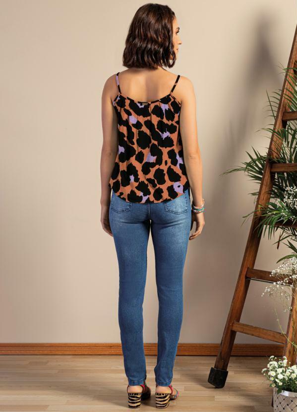 Quintess - Blusa de Alça Onça Color 4