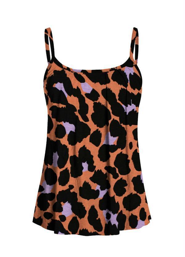Quintess - Blusa de Alça Onça Color 5