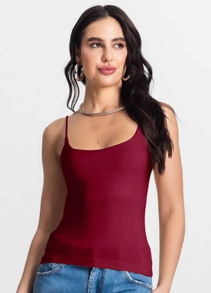 Rovitex - Blusa de Alça Poliamida Style Box Vermelho - ROVITEX