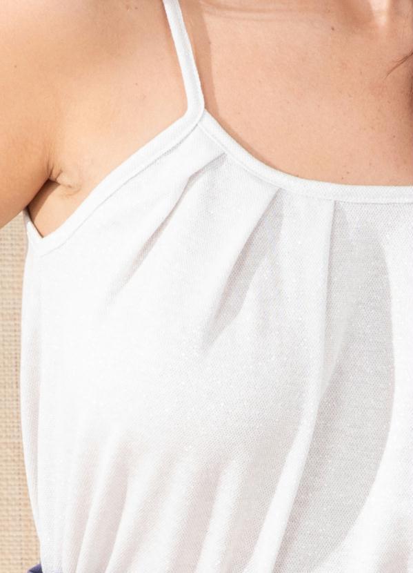 Quintess - Blusa de Alça Prata 6