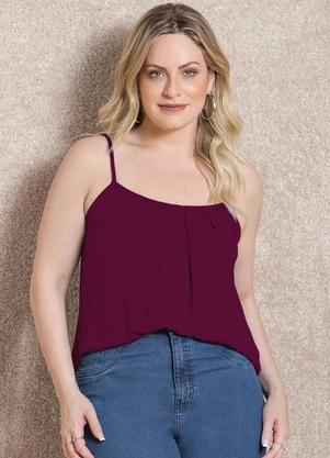 Quintess - Blusa de Alça Roxa - QUINTESS