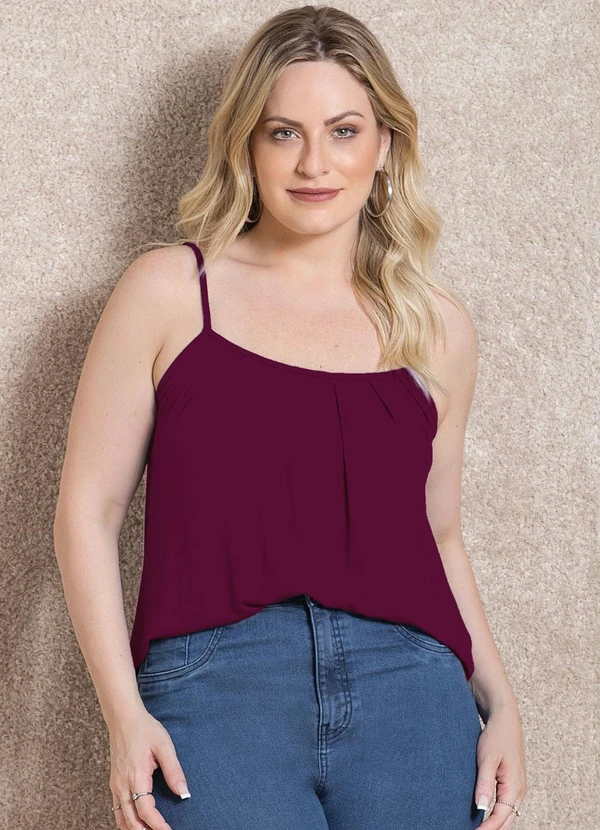 Quintess - Blusa de Alça Roxa 15