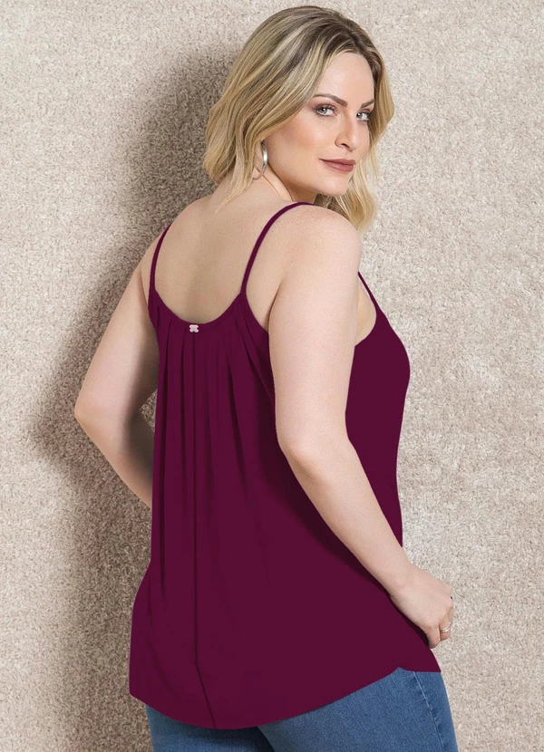 Quintess - Blusa de Alça Roxa 16