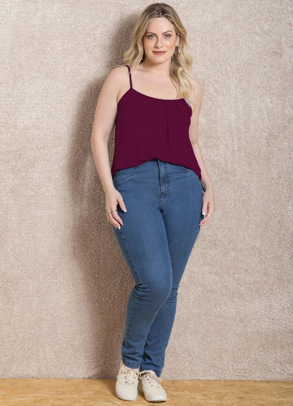 Quintess - Blusa de Alça Roxa 17