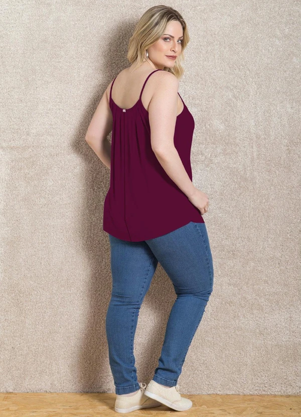 Quintess - Blusa de Alça Roxa