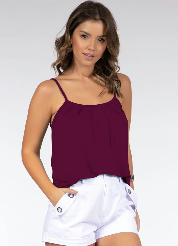 Quintess - Blusa de Alça Roxa 9