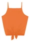 Rovitex - Blusa de Alça Semi Acabada Malha Delicate Laranja - variação: Laranja