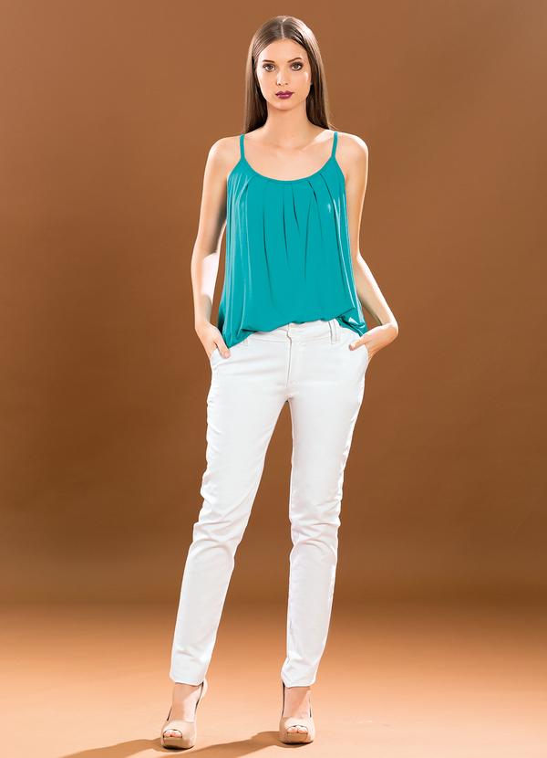 Quintess - Blusa de Alça Turquesa 3