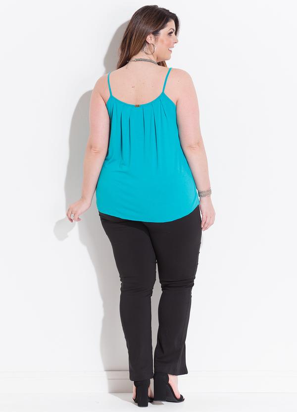 Quintess - Blusa de Alça Turquesa 9