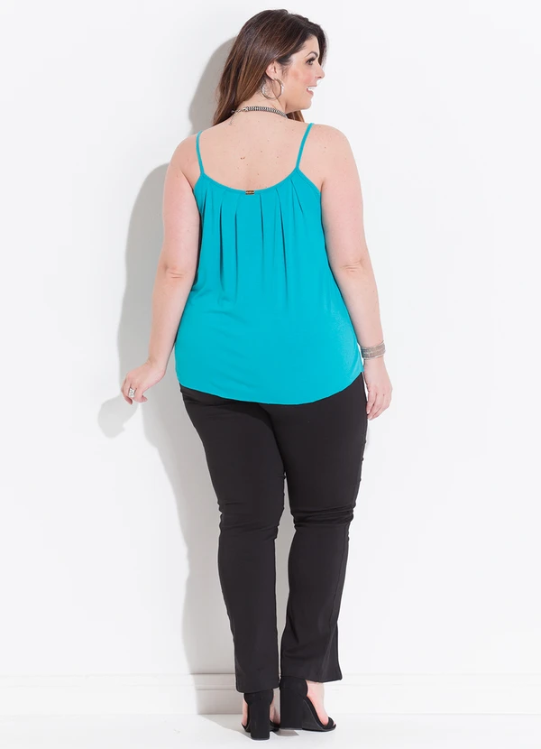 Quintess - Blusa de Alça Turquesa 9