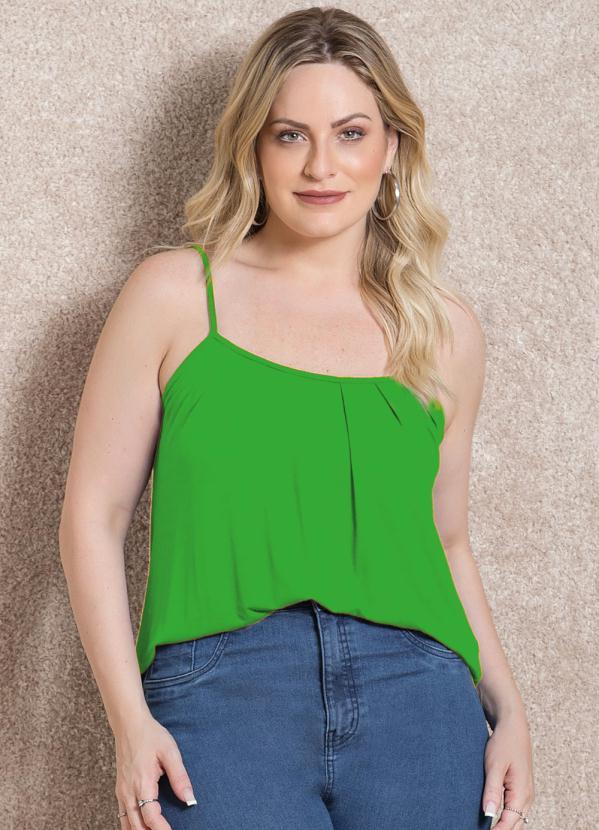 Quintess - Blusa de Alça Verde Folha 7