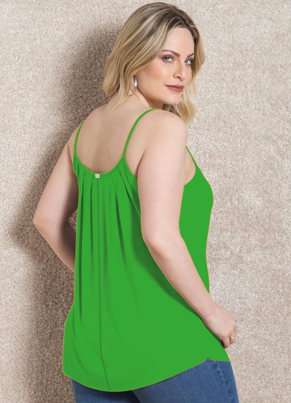 Quintess - Blusa de Alça Verde Folha 8