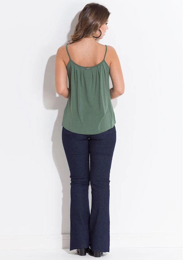 Quintess - Blusa de Alça Verde Militar 5