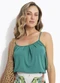 Quintess - Blusa de Alça Areia - variação: Verde